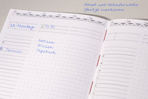 Roterfaden A5 (14x20cm) Daily Calendar – Quarterly