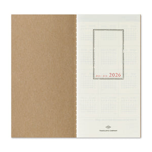 2026 - Traveler's Notebook (TRC) Weekly Vertical Diary (Regular size)