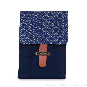 Kyoku Haku Seven-pen window grille pattern flip-top pen case (4 options)