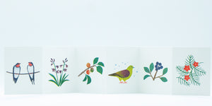 Itsuko Naka Seasonal Accordion Fold Cards (4 designs)