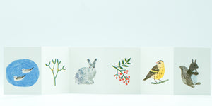 Itsuko Naka Seasonal Accordion Fold Cards (4 designs)