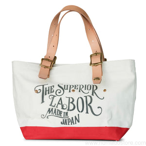 Superior Labor engineer tote bag S natural body red paint