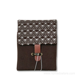 Kyoku Haku Seven-pen window grille pattern flip-top pen case (4 options)