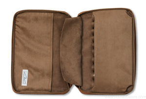 Kyoku Haku 10-piece pen case with notebook slot (deep blue denim)