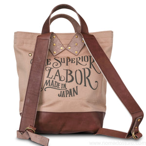 The Superior Labor Canvas 2way Backpack SE (beige/brown)