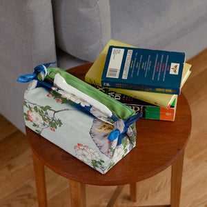 48 Ukiyo-e | Suijin Shrine and Massaki on the Sumidagawa River Navy Blue Furoshiki