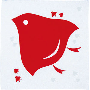 Hare Tsutsumi Plovers Red Furoshiki (70)