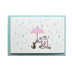 KAPPADO letterpress card : Rain