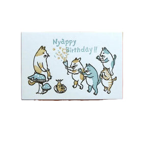 KAPPADO letterpress card : Nyappy Birthday