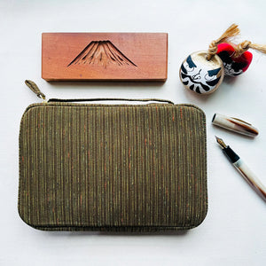 Kyoku Haku Zippered 20 Slots Pen Case (3 patterns) - NOMADO Store