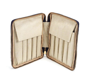 Kyoku Haku Zippered 10 Slots Pen Case (Begonia Blossom/2 colours)