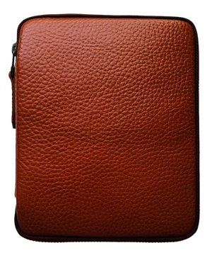 Kyoku Haku Zippered 10 soft Vegetable Tanned Leather Pen Case (2 colours)
