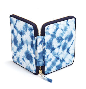 Kyoku Haku 10-piece pen case (dyed indigo, 2 patterns) - NOMADO Store