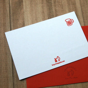 KAPPADO letterpress card : Christmas (skiing)