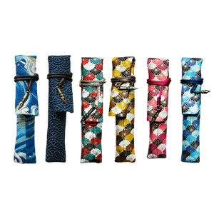 Kyoku Haku Japanese style flower single pen case (6 patterns) - NOMADO Store