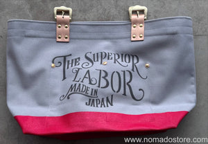 Superior Labor engineer tote bag S (grey canvas/3 options) - NOMADO Store