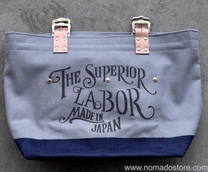 Superior Labor engineer tote bag S (grey canvas/3 options) - NOMADO Store