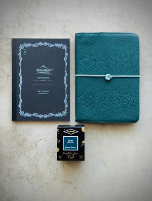 Ateliers Phileas Passepartout B6 Goatskin Notebook Cover (Japanese Indigo)