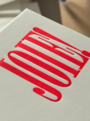 Nomado Kappan "JOY/JOIE" Letterpress Card (English or French)