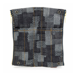 Luddite Pen Case Canvas 8-Go (denim patchwork 2 patterns)