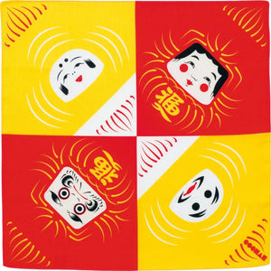 MUSUBI × COCHAE – Fuku Furoshiki 48 cm – Daruma Red