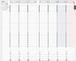 Jibun Techo Biz 2026 A5 slim Black