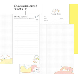 Midori Pocket diary slim dog 2026