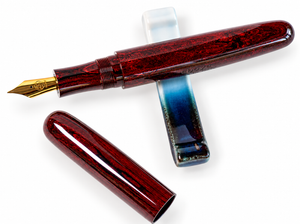 Eboya Houga L size Fountain Pen (Tanshin Red)