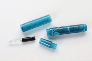 Teranishi - Guitar Glass Dip Pen with Cap - Aurora Borealis (4 colours)