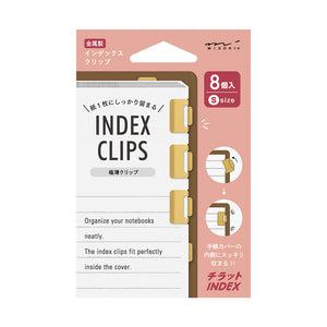 Midori Chiratto brass - Index Clips Small