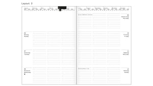 Roterfaden M 2026 Diary (14x20cm) 3 Layouts