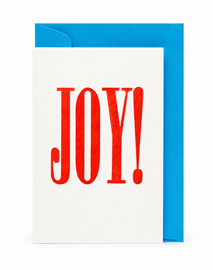 Nomado Kappan "JOY/JOIE" Letterpress Card (English or French) - NOMADO Store
