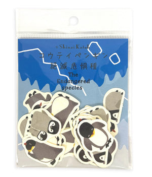 Shinzi Katoh - Banana paper flake stickers - Endangered species (3 patterns) - NOMADO Store
