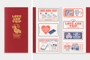 TRAVELER'S notebook Refill LOVE AND TRIP Red Ltd edition