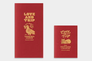 TRAVELER'S notebook Refill LOVE AND TRIP Red Ltd edition
