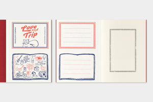TRAVELER'S notebook Passport Size Refill LOVE AND TRIP Red
