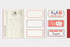 TRAVELER'S notebook Passport Size Refill LOVE AND TRIP Red
