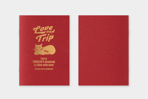 TRAVELER'S notebook Passport Size Refill LOVE AND TRIP Red