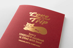TRAVELER'S notebook Passport Size Refill LOVE AND TRIP Red
