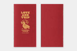 TRAVELER'S notebook Refill LOVE AND TRIP Red Ltd edition