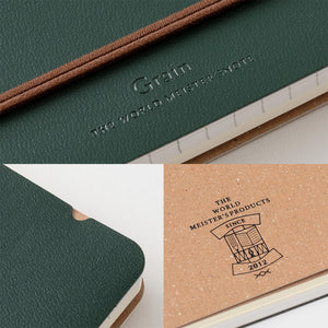 Midori Grain Notebook B6 – Green