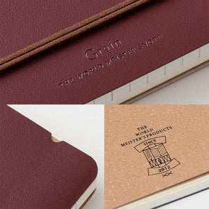 Midori Grain Notebook B6 – Red