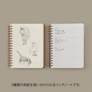 Midori Grain Notebook B6 – Green