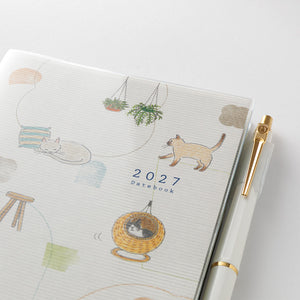 MIDORI Pocket Diary 2027 – B6 – Cat