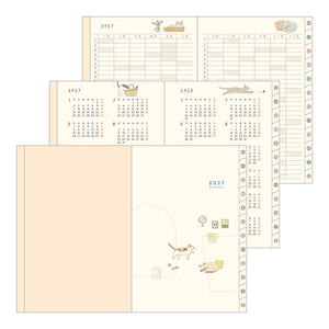 MIDORI Pocket Diary 2027 – B6 – Cat