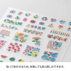 MIDORI Planner Stickers – Margin flower