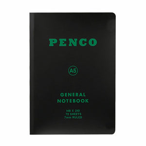 Penco Soft PP Notebook A5 Ruled Black