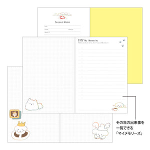 MIDORI Pocket Diary 2027 – B6 – Dog
