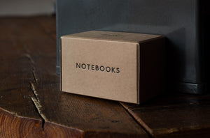 Notebook archive boxes with dividers