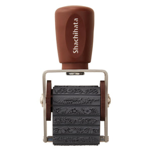 Shachihata Rotating decoration stamp (2 patterns - regular size) - NOMADO Store